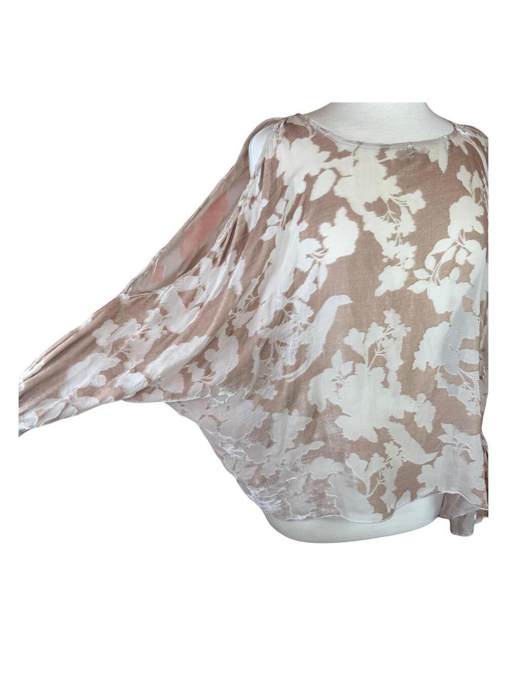 Johnny Was JADE Velvet Burnout Top size XS - Picture 2 of 8